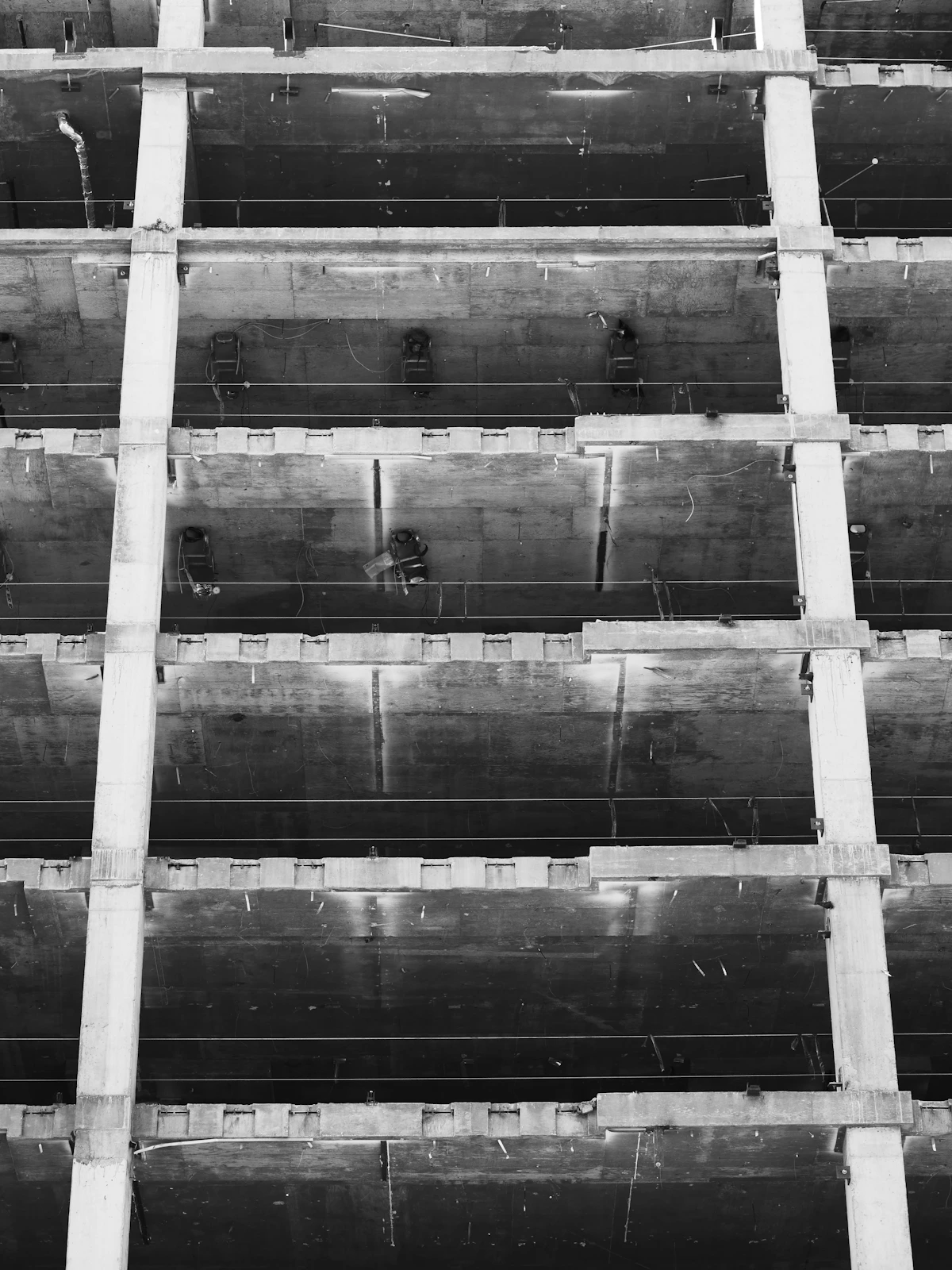 Concrete structure under construction