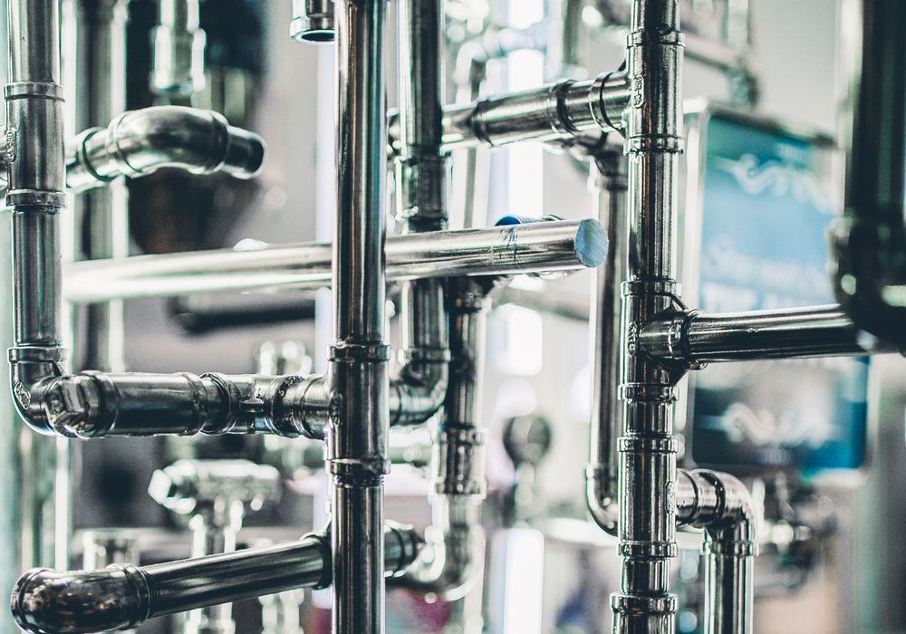 Chrome pipe lines